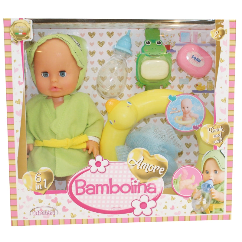Amore Doll with Bathing Set 30cm - Bambolina