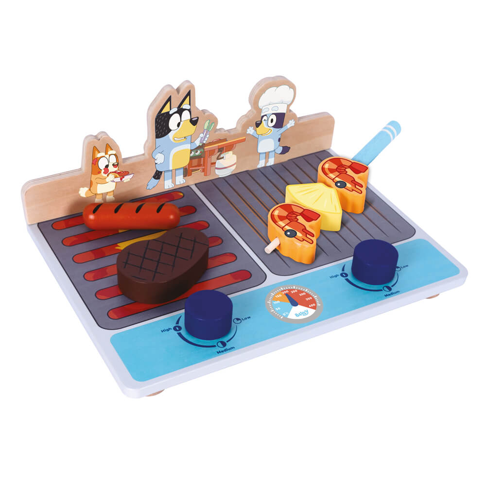 Bluey  Wooden Tabletop BBQ Playset