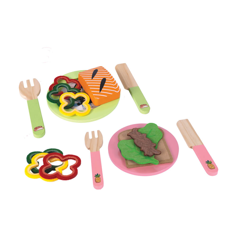 Bluey  Wooden Tabletop BBQ Playset