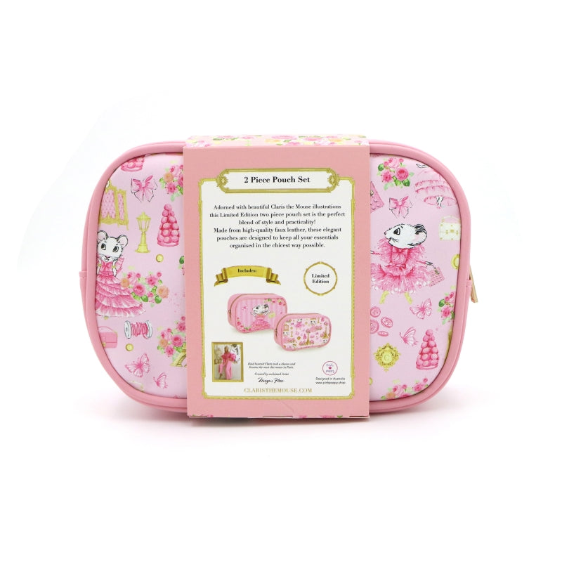 Claris Cosmetic Pouch 2 pce Set