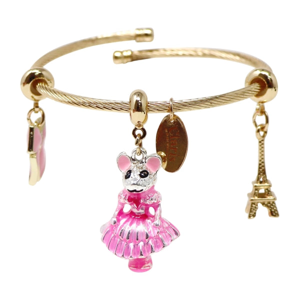 Claris Charm Bracelet - Pink Poppy