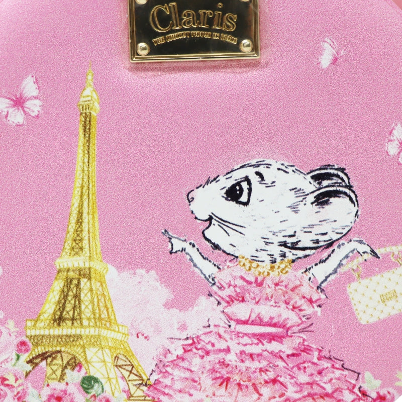 Claris Mini Handbag Jewellery Case - Pink Poppy