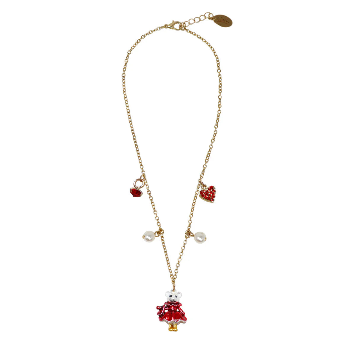 Claris Holiday Heist Charm Necklace - Pink Poppy