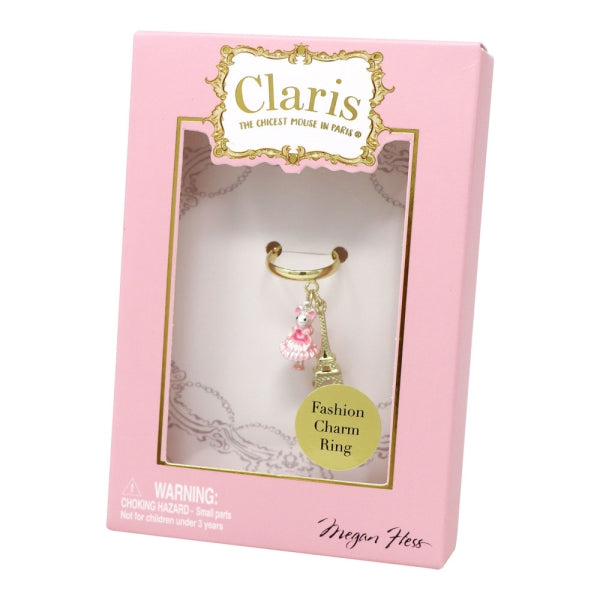 Claris Fashion Charm Ring - Pink Poppy