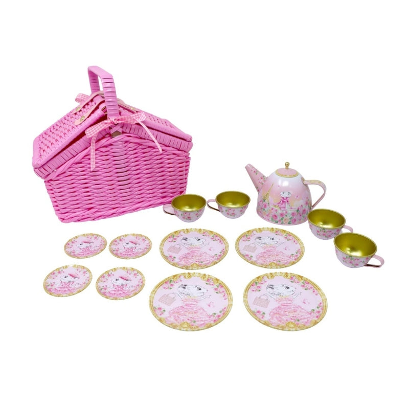 Claris in Paris Tea Set - Pink Poppy