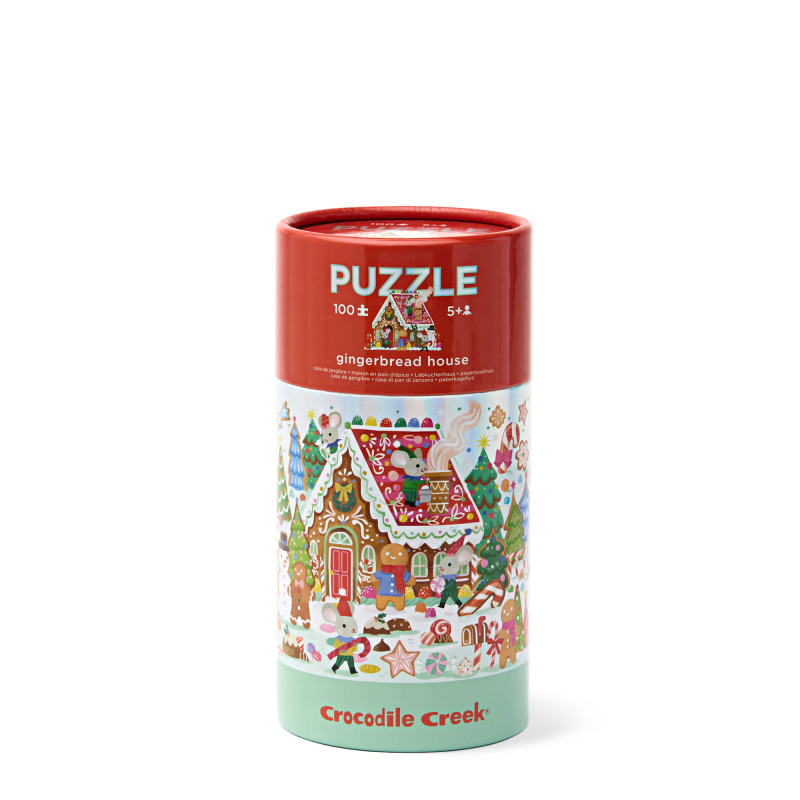 Gingerbread House 100pc Holgraphic Puzzle - Crocodile Creek