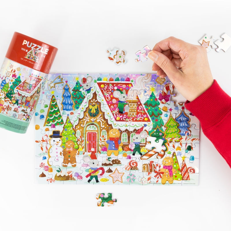 Gingerbread House 100pc Holgraphic Puzzle - Crocodile Creek