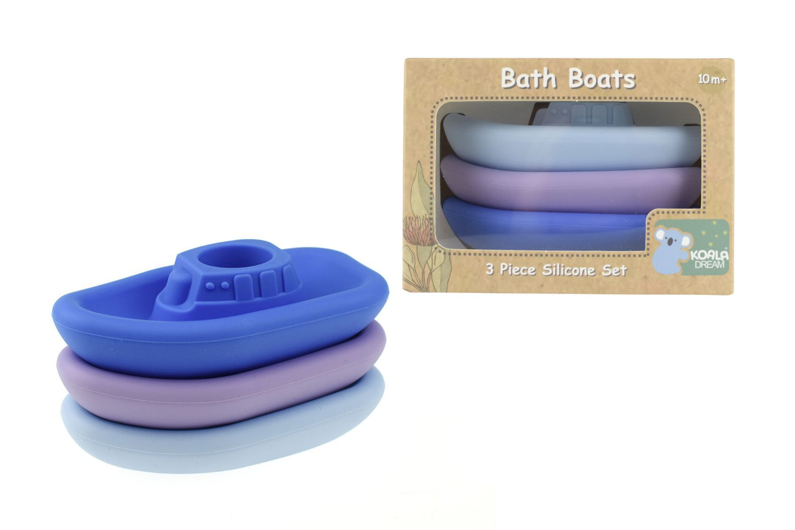 Bath Boats 3pc Silicone - Koala Dreams
