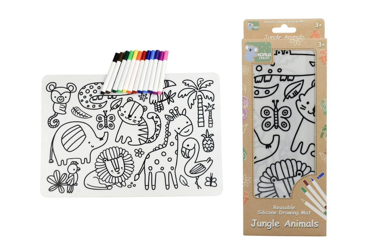 Reusable Silicone Colouring Drawing Mat - Koala Dream