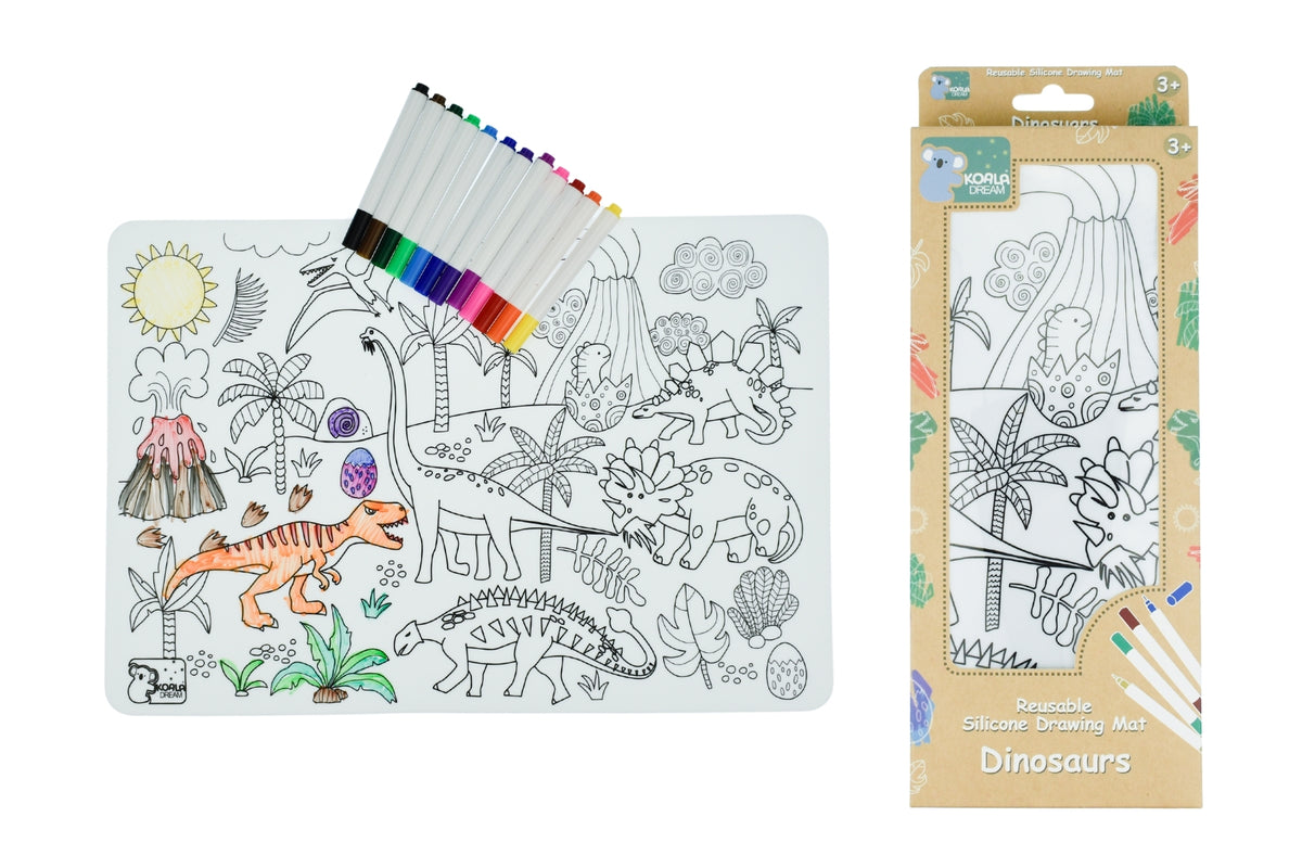 Reusable Silicone Colouring Drawing Mat - Koala Dream