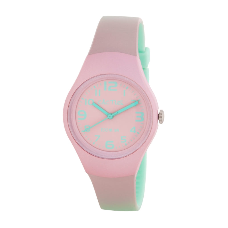 CACTUS Pink/Mint Analogue Watch