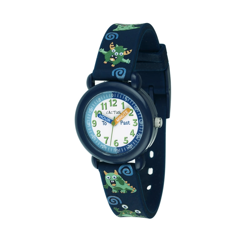 CACTUS Time Teacher Watch - navy blue Monster