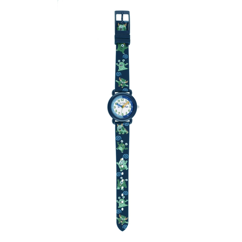 CACTUS Time Teacher Watch - navy blue Monster