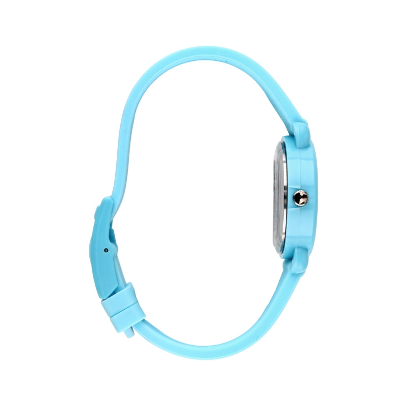 CACTUS Time Teacher Watch - Blue Flowers and Hearts
