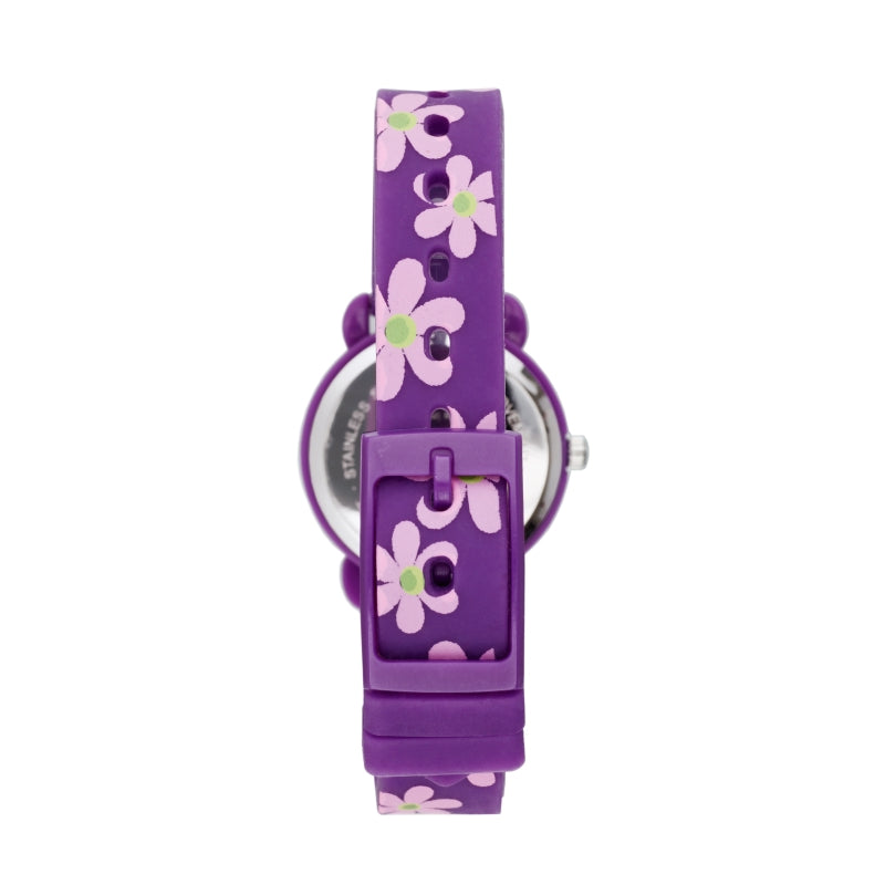 CACTUS Watch Time Teacher - Purple Flowers