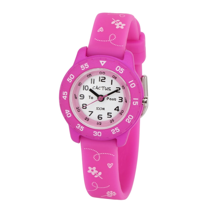 CACTUS Junior Time Teacher - Pink Flower