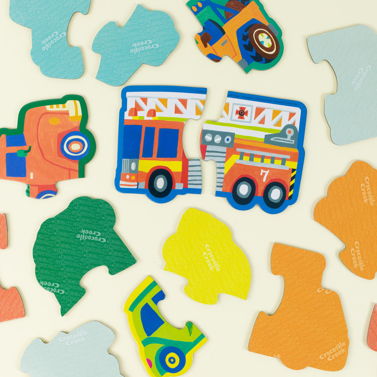 Lets Begin Puzzle Vehicles 2pc - Crocodile Creek
