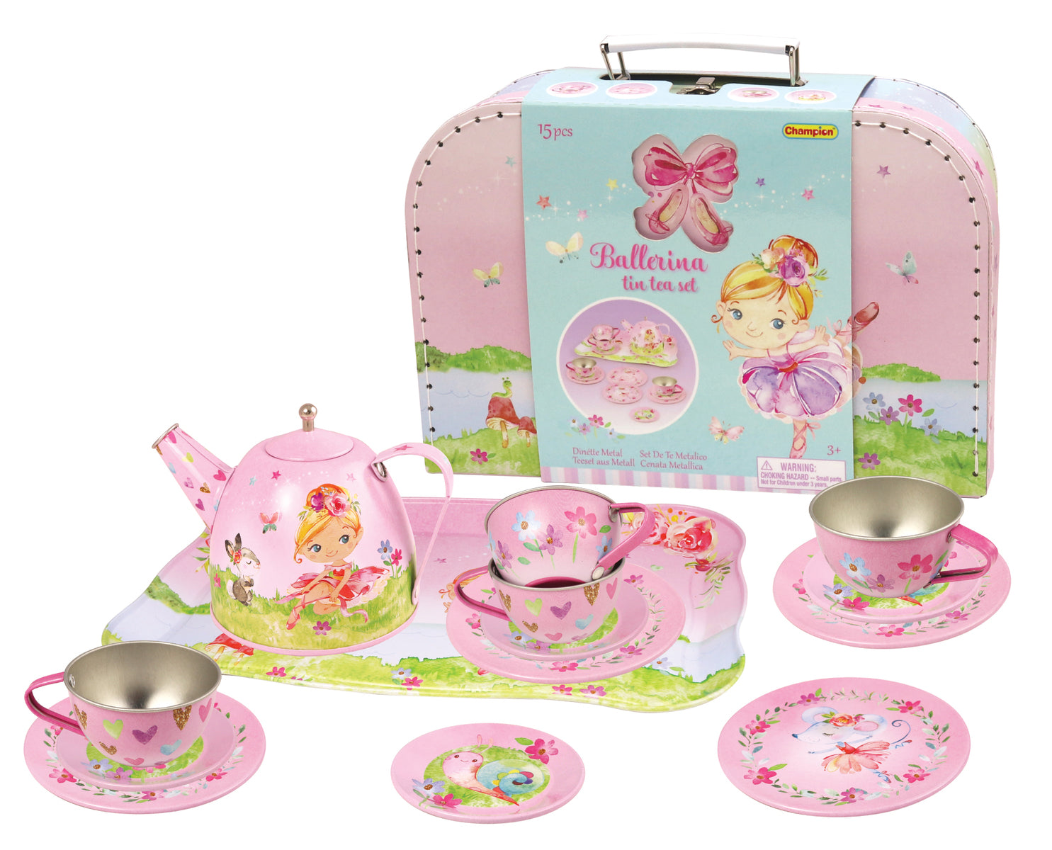 Ballerina Tin Tea Set in Suitcase