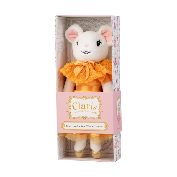 Claris Plush 30cm Tres Chic Tangerine
