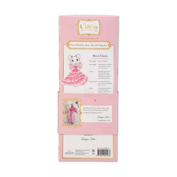 Claris Plush 30cm Tres Chic Tangerine