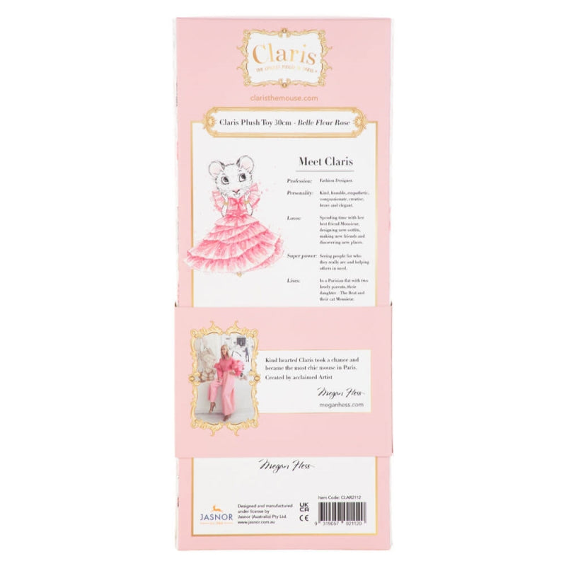 Claris Plush 30cm Belle Fleur Rose