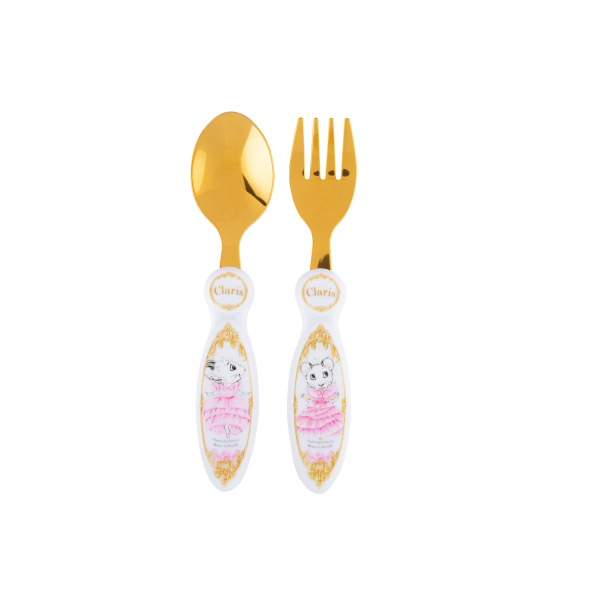 Claris 2 pc Gold Cutlery Set