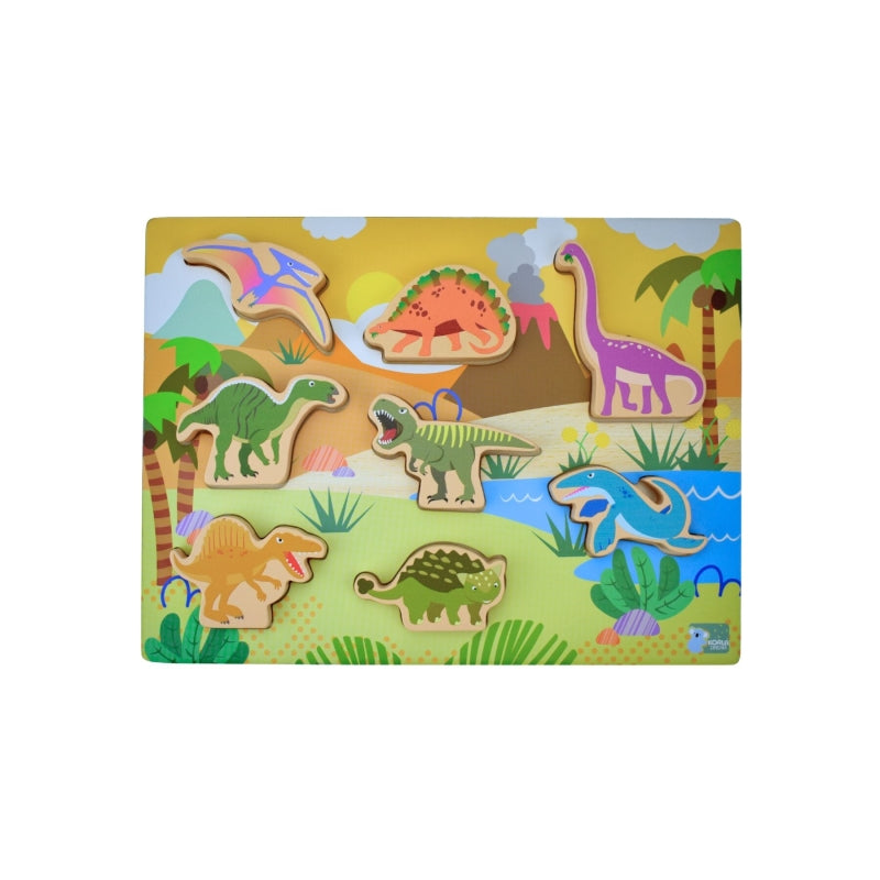 Wooden Chunky Dinosaur Puzzle