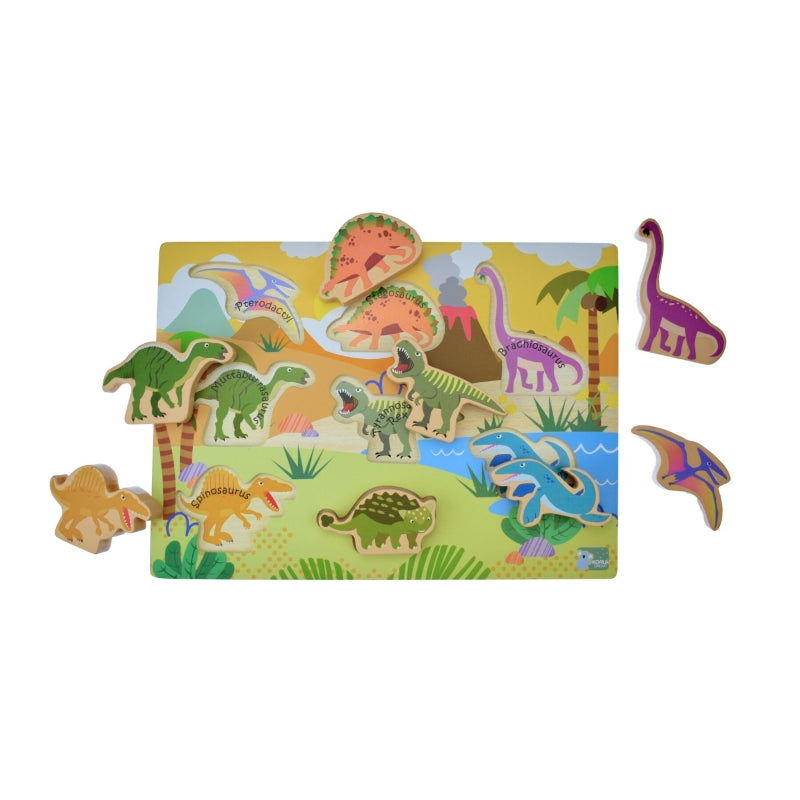 Wooden Chunky Dinosaur Puzzle