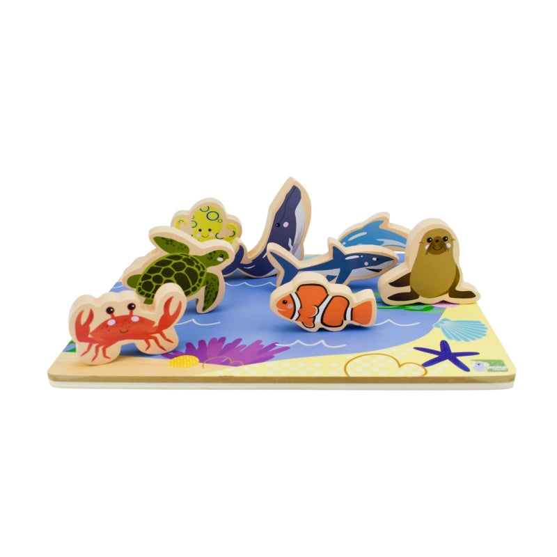 Wooden Chunky Sea Animals Puzzle  - Koala Dreams