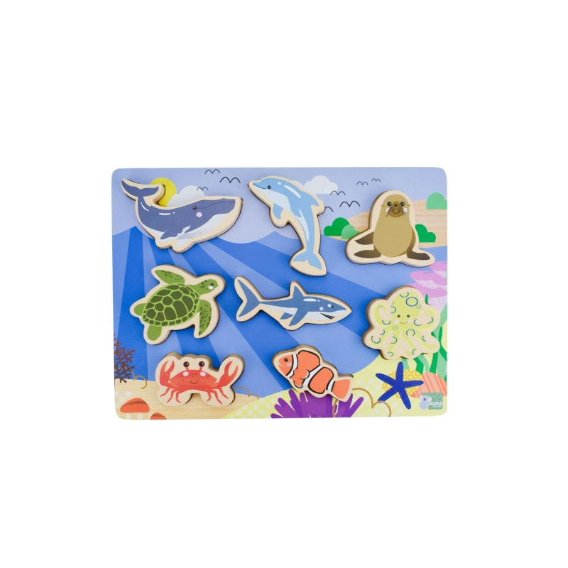 Wooden Chunky Sea Animals Puzzle  - Koala Dreams
