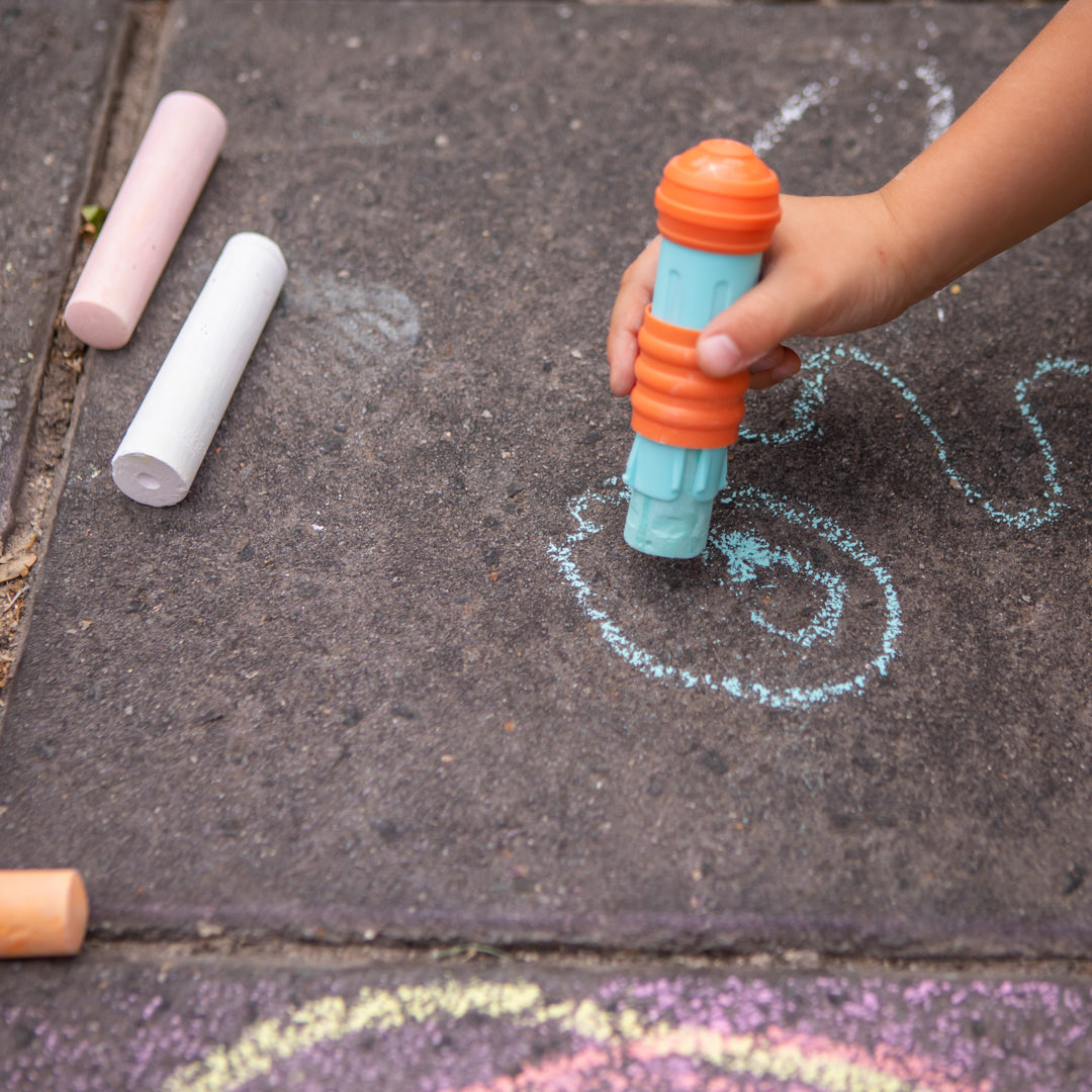 Sidewalk Chalk with holder - Tiger Tribe
