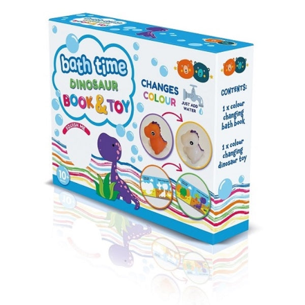 Colour Change Bath Book and Toy Dinosaur