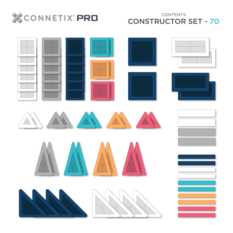 PRO Constructor Set 70pc - Connetix