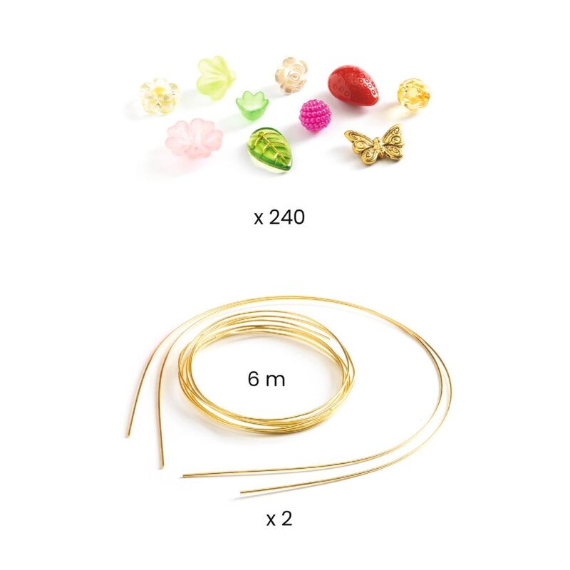 Duo of Tiaras Pink Bead Kit - Djeco