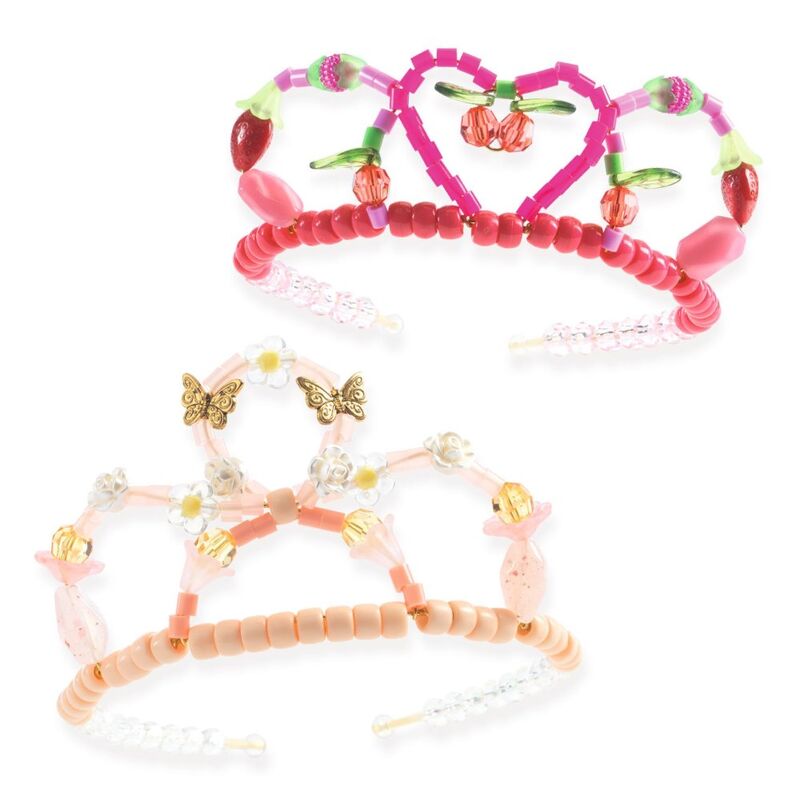 Duo of Tiaras Pink Bead Kit - Djeco