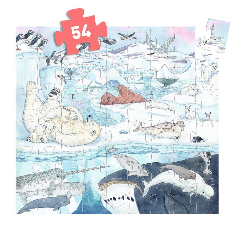 Polar Softness 54 Piece Jigsaw Puzzle - Djeco