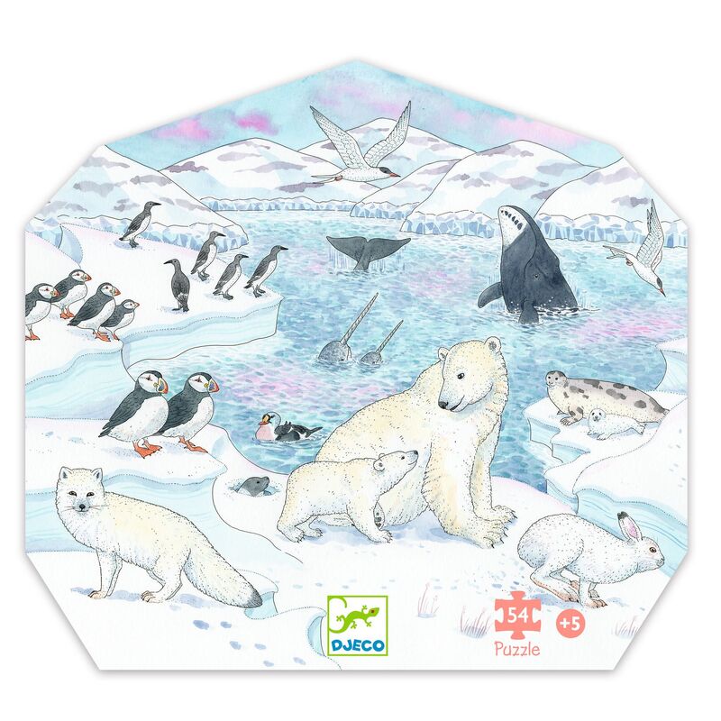 Polar Softness 54 Piece Jigsaw Puzzle - Djeco