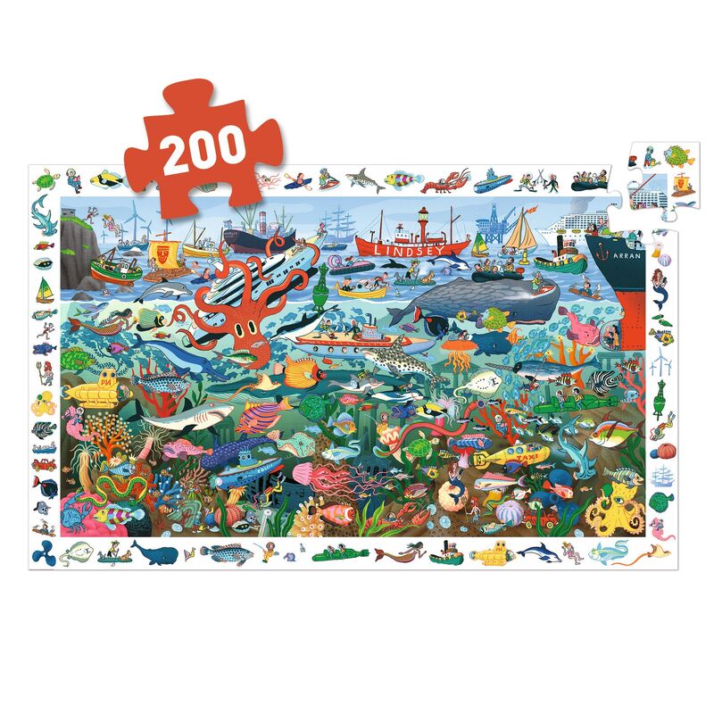 Secrets of the Sea 200 Piece Jigsaw Puzzle - Djeco