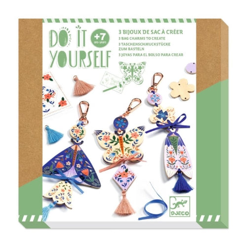 DIY Yourself Butterflies Bag Charms - Djeco
