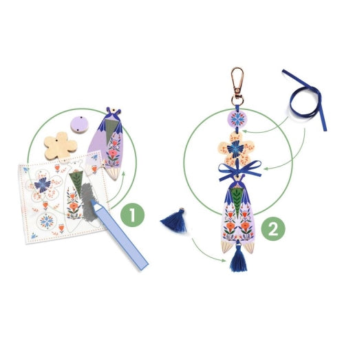 DIY Yourself Butterflies Bag Charms - Djeco