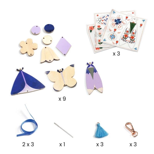 DIY Yourself Butterflies Bag Charms - Djeco