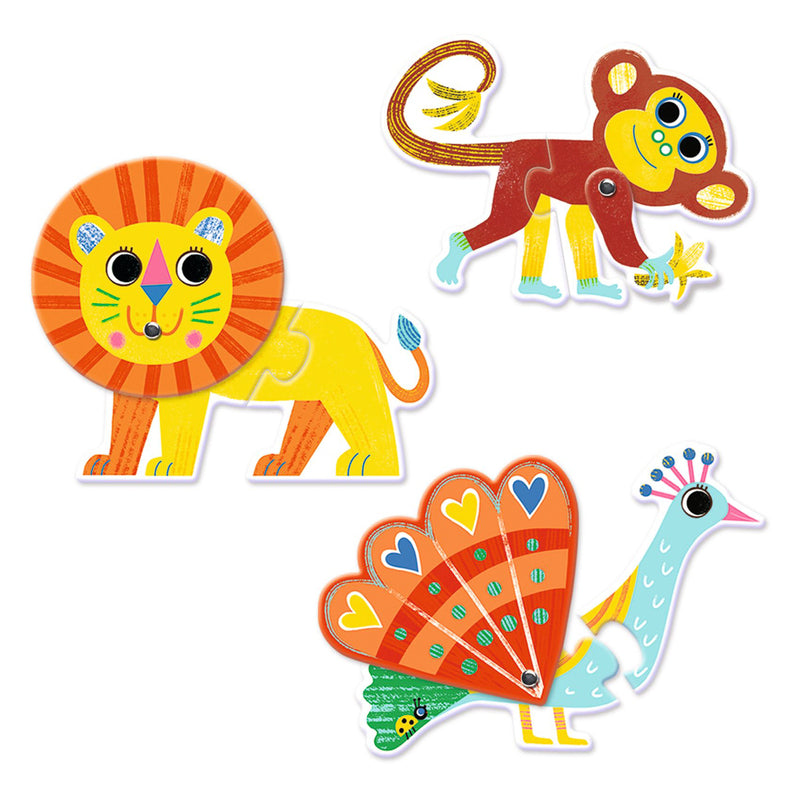 Duo Animals 12pc Puzzle - Djeco
