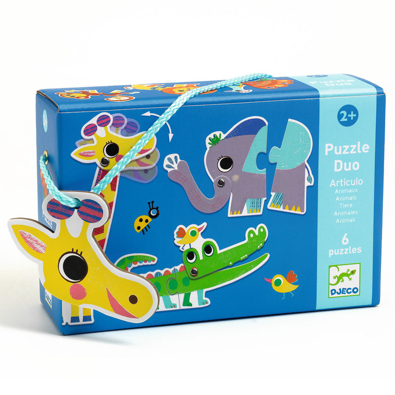 Duo Animals 12pc Puzzle - Djeco