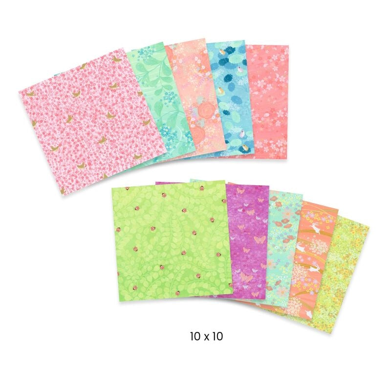 Origami  Paper Haru 100 sheets - Djeco