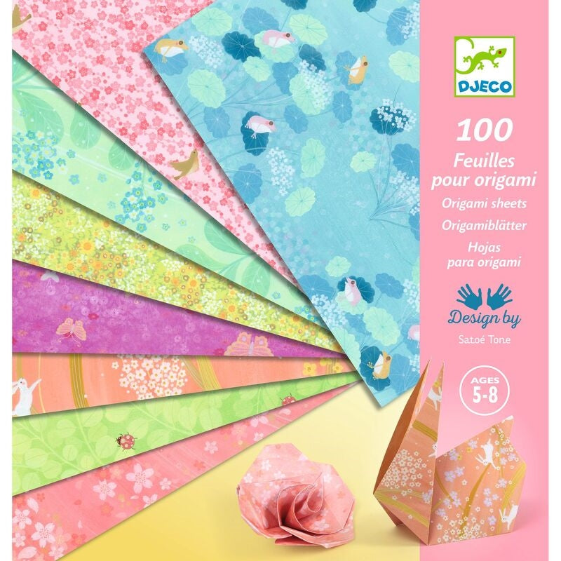 Origami  Paper Haru 100 sheets - Djeco