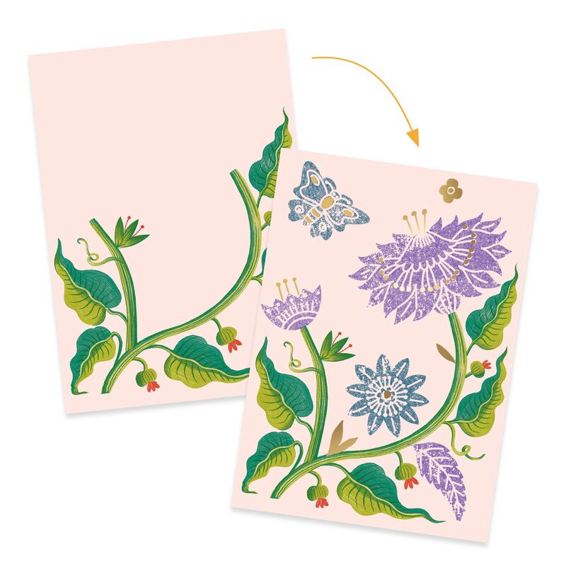Passionflower Engraving &amp; Painting Workshop - Djeco