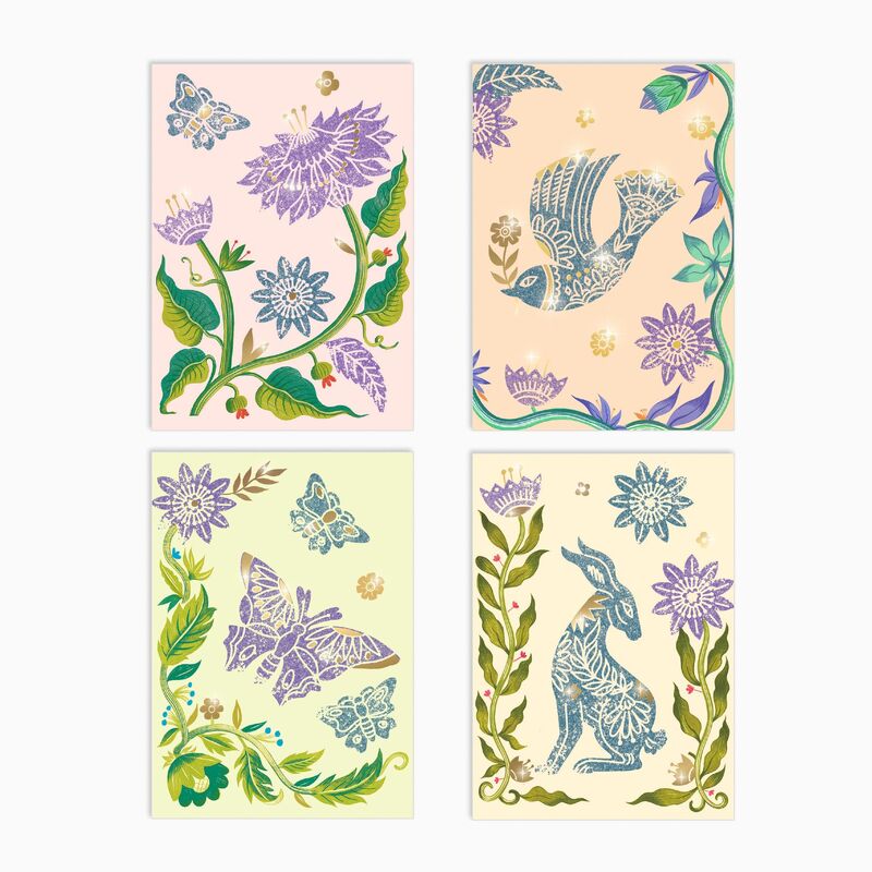 Passionflower Engraving &amp; Painting Workshop - Djeco