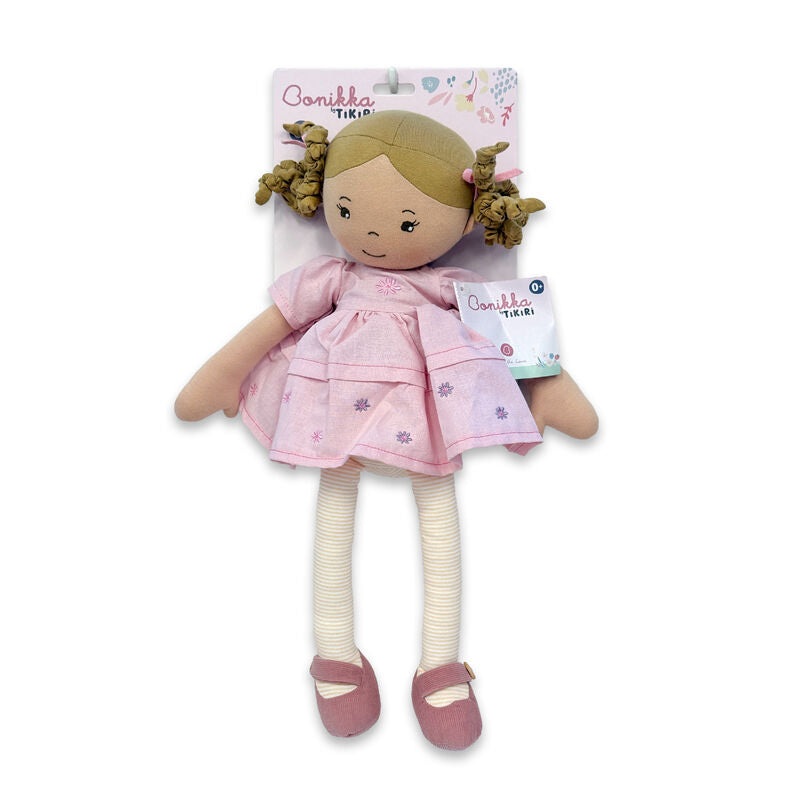 Amelia Linen Doll with Brown Hair - Bonikka