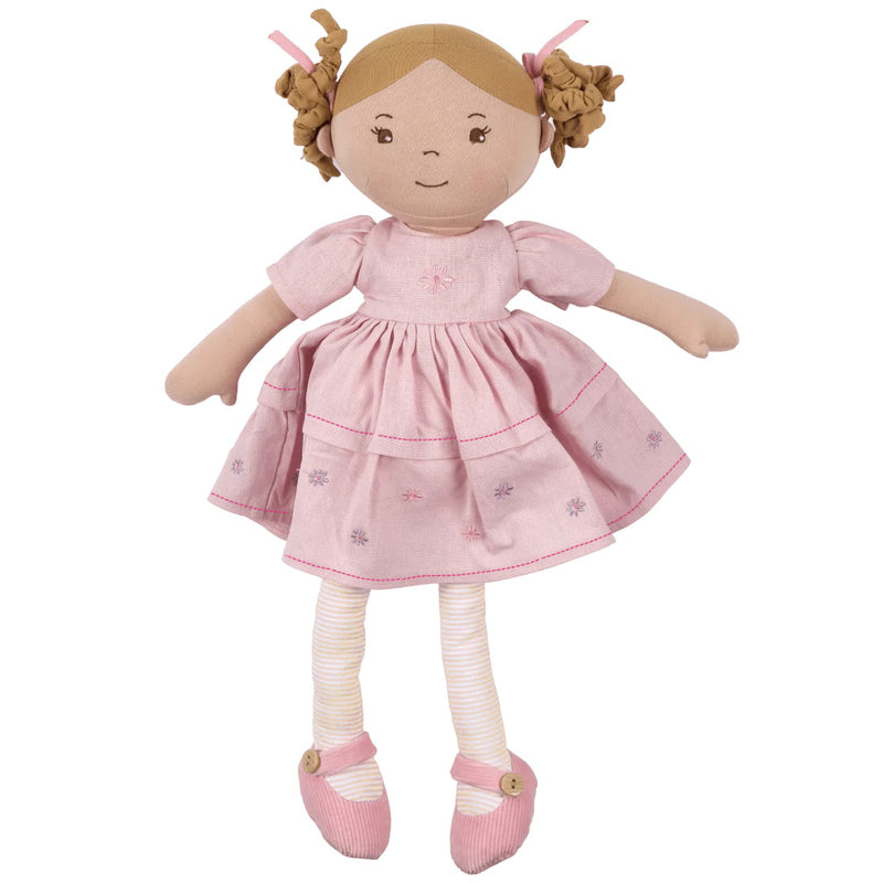 Amelia Linen Doll with Brown Hair - Bonikka