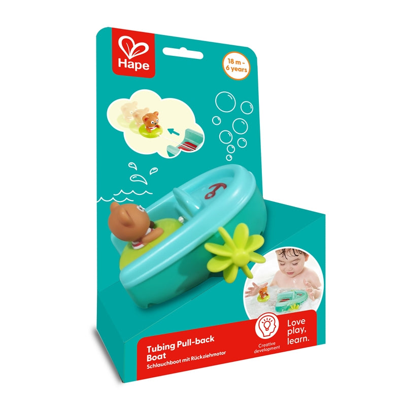 Tubing Pull-Back Boat - Hape